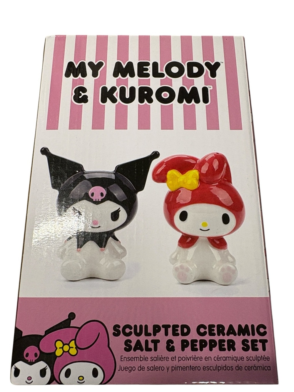 Sanrio My Melody & Kuromi Sculpted Ceramic Salt & Pepper Shaker Set